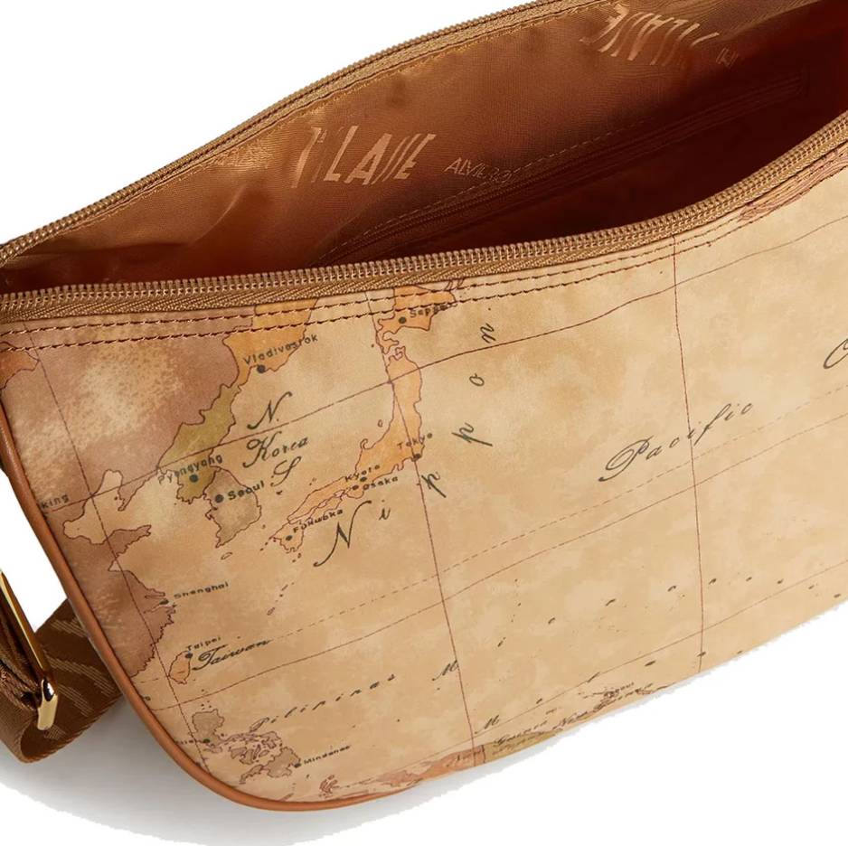 Alviero Martini 1A Classe Tracolla Mezzaluna Media Geo Soft C S007 6001 Col 0010 Natural